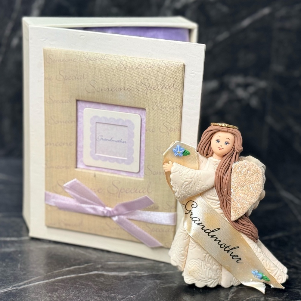PAVILION GIFT COMPANY 2004 “Grandmother” Box with Angel Ornament